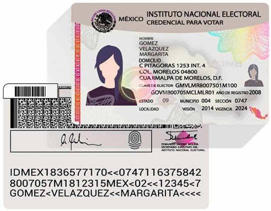 credencial INE Mexico